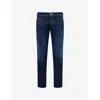 Replay Mens Dark Blue Anbass Slim-fit Stretch-denim Blend Jeans In Blue