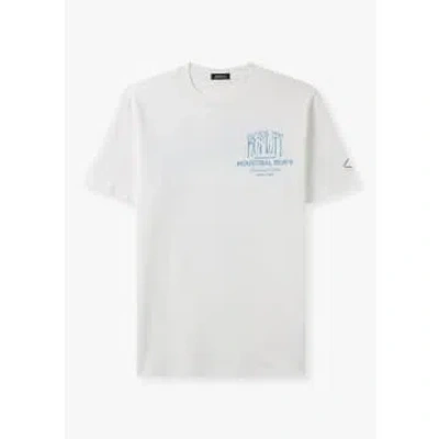 Replay Mens Archive T-shirt In Natural White
