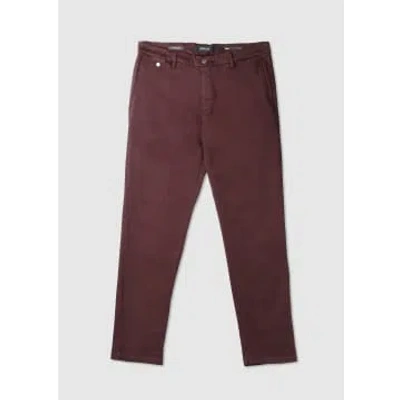 Replay Mens Benni Chino Hyperflex X-lite Trousers In Old Wine In Burgundy