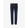 Replay Mens Dark Blue Willbi X-lite Plus Tapered-leg Slim-fit Stretch-denim Jeans In Dark Blue