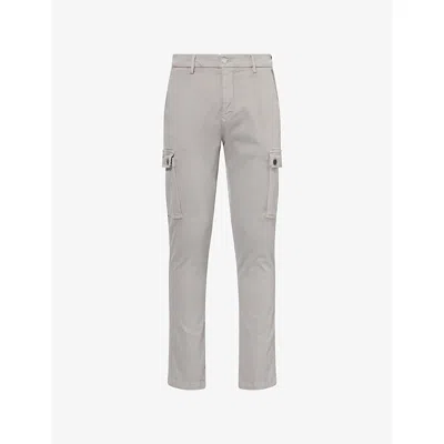 Replay Mens Grey Jaan Slim-fit Cargo Denim Jeans In Gray