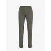 Replay Mens Military Green Benni Straight-leg Regular-fit Stretch-cotton Trousers In Military Green
