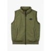 REPLAY MENS QUILTED GILET VEST IN KHAKI GREEN