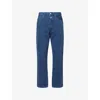 Replay Mens  9zero1 Eco Plus Straight-leg Denim Jeans In Blue Powder