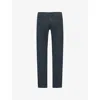 Replay Mens  Grover Regular-fit Stretch-denim Jeans In Deep Ocean