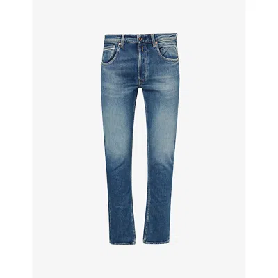 Replay Mens  Grover Slim-fit Denim Jeans In Blue