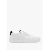 REPLAY MENS SMASH CHOICE LEATHER TRAINERS IN WHITE