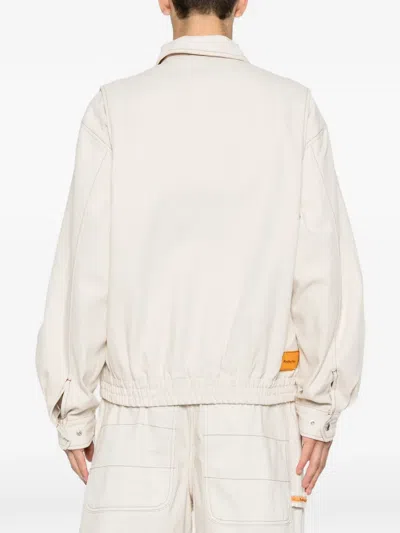 Replay Nashville Zip-up Jacket In White