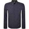 Replay Patterned Long Sleeved Shirt Blue In Multi