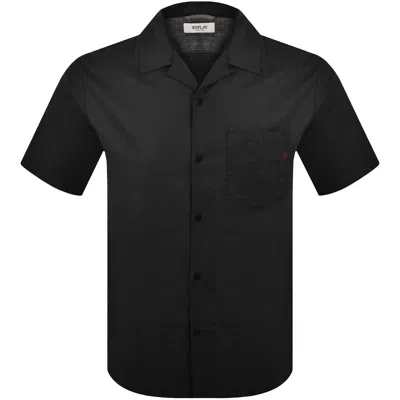 Replay Plain Shirt Black
