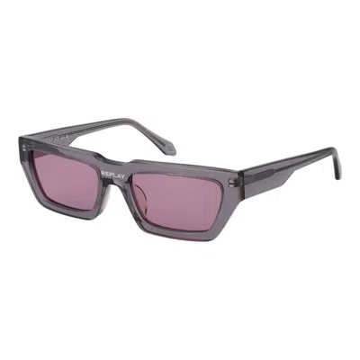 Replay Plastic Sunglasses In Gray