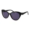 Replay Black Plastic Sunglasses In Blue