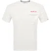 Replay Pocket Logo T Shirt White In White