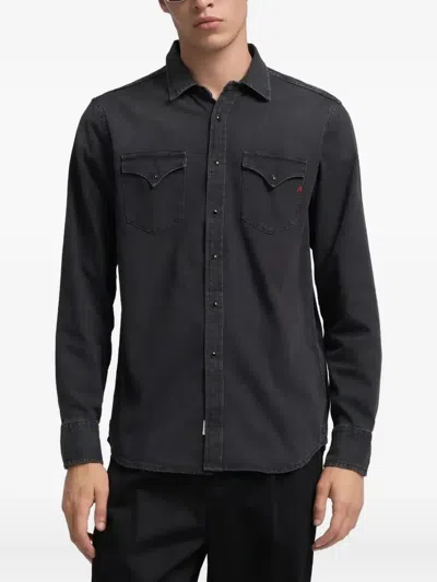 Replay Pocket Shirt In Black