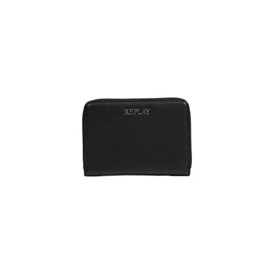 Replay Polyester Women's Wallet In Black