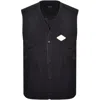 Replay Quilted Gilet Dark Navy In Blue