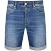 REPLAY REPLAY RBJ 901 MID WASH SHORTS BLUE