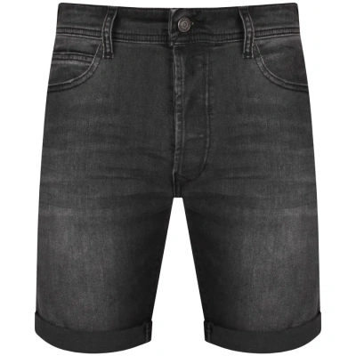 Replay Rbj 981 Dark Wash Shorts Black