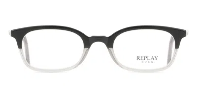 Replay Re 0507 134 Occhiali Da Vista Neri Per Uomo (solo Montatura)