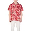 Replay Red Cotton Shortsleeve In Red