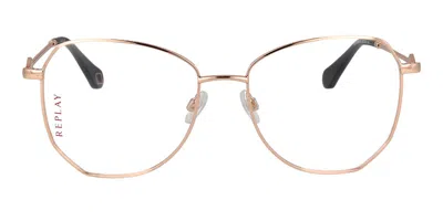 Replay Ry 290v 02 Women's Glasses Gold Size 57 - Free Lenses - Blue Light Block Available
