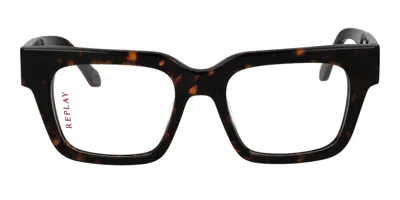 Replay Ry 296v 02 Men's Glasses Tortoiseshell Size 53 - Free Lenses - Blue Light Block Available In Black