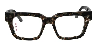 Replay Ry 296v 05 Men's Glasses Brown Size 53 - Free Lenses - Blue Light Block Available In Black
