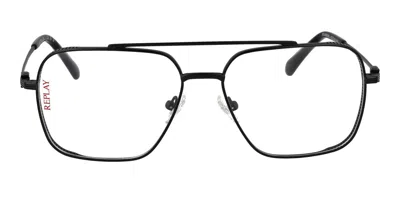 Replay Ry 459v 03 Men's Glasses Black Size 57 - Free Lenses - Blue Light Block Available