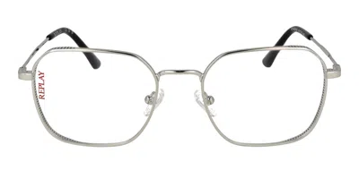 Replay Ry 463v 02 Men's Glasses Silver Size 53 - Free Lenses - Blue Light Block Available
