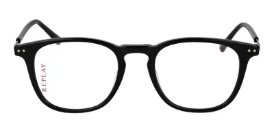 Replay Ry 470v 01 Men's Glasses Black Size 49 - Free Lenses - Blue Light Block Available