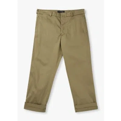 Replay Sartoriale Mens Chino Trousers In Military Khaki In Neutrals