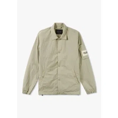 Replay Sartoriale Mens Crinkle Effect Nylon Jacket In Cream In Neutrals