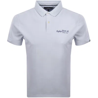 Replay Short Sleeved Logo Polo T Shirt Blue In Multi