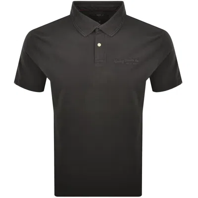 Replay Short Sleeved Logo Polo T Shirt Grey In Gray