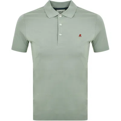 Replay Short Sleeved Polo T Shirt Green