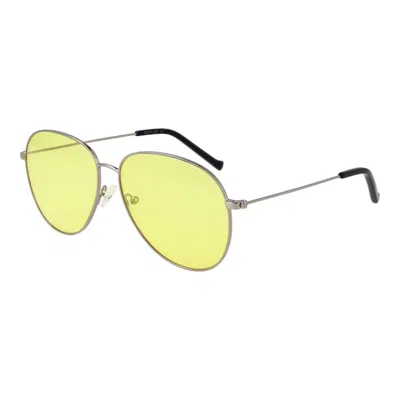 Replay Silver Metal Sunglasses In Green