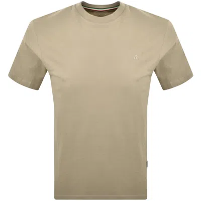 Replay Small Logo T Shirt Turtle Dove In Brown