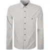 Replay Striped Shirt Creamy White In White