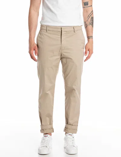 Replay Trousers In Beige