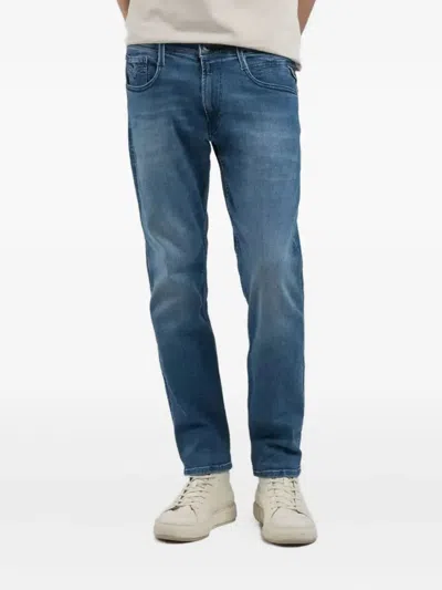 Replay V-pocket Jeans In Blue