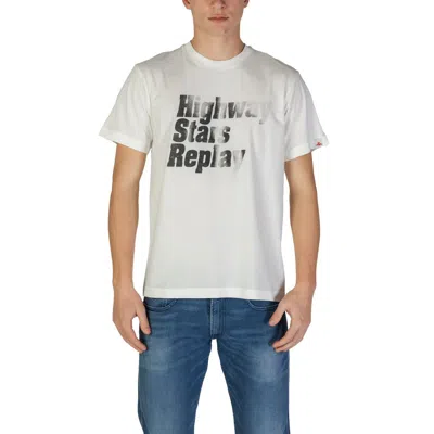 Replay White Cotton T-shirt