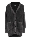 Replay Woman Cardigan Black Size S Cotton In Black