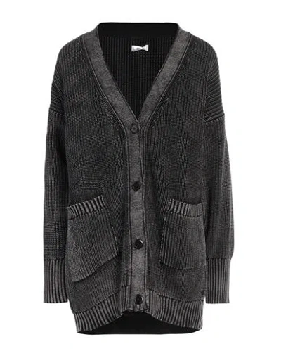 Replay Woman Cardigan Black Size S Cotton