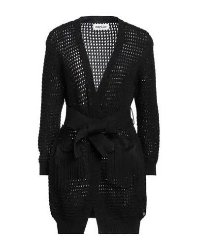 Replay Woman Cardigan Black Size Xs Cotton In Black
