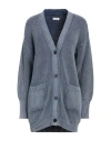 Replay Woman Cardigan Light Blue Size S Cotton
