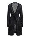 Replay Woman Cardigan Midnight Blue Size Xxs Cotton In Blue