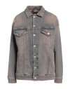 Replay Woman Denim Outerwear Blue Size M Cotton, Elastane In Blue