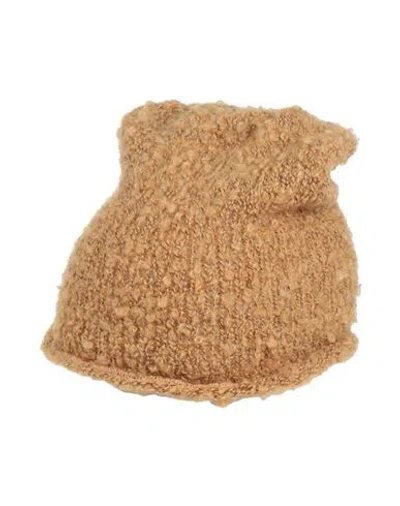 Replay Woman Hat Sand Size M Mohair Wool, Wool, Viscose, Polyamide
