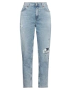 Replay Woman Jeans Blue Size 26w-28l Cotton, Elastane In Blue