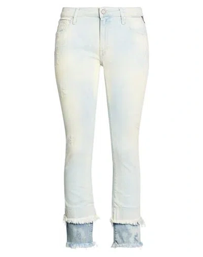 Replay Woman Jeans Blue Size 27w-28l Cotton, Elastane